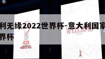 意大利无缘2022世界杯-意大利国家队无缘世界杯